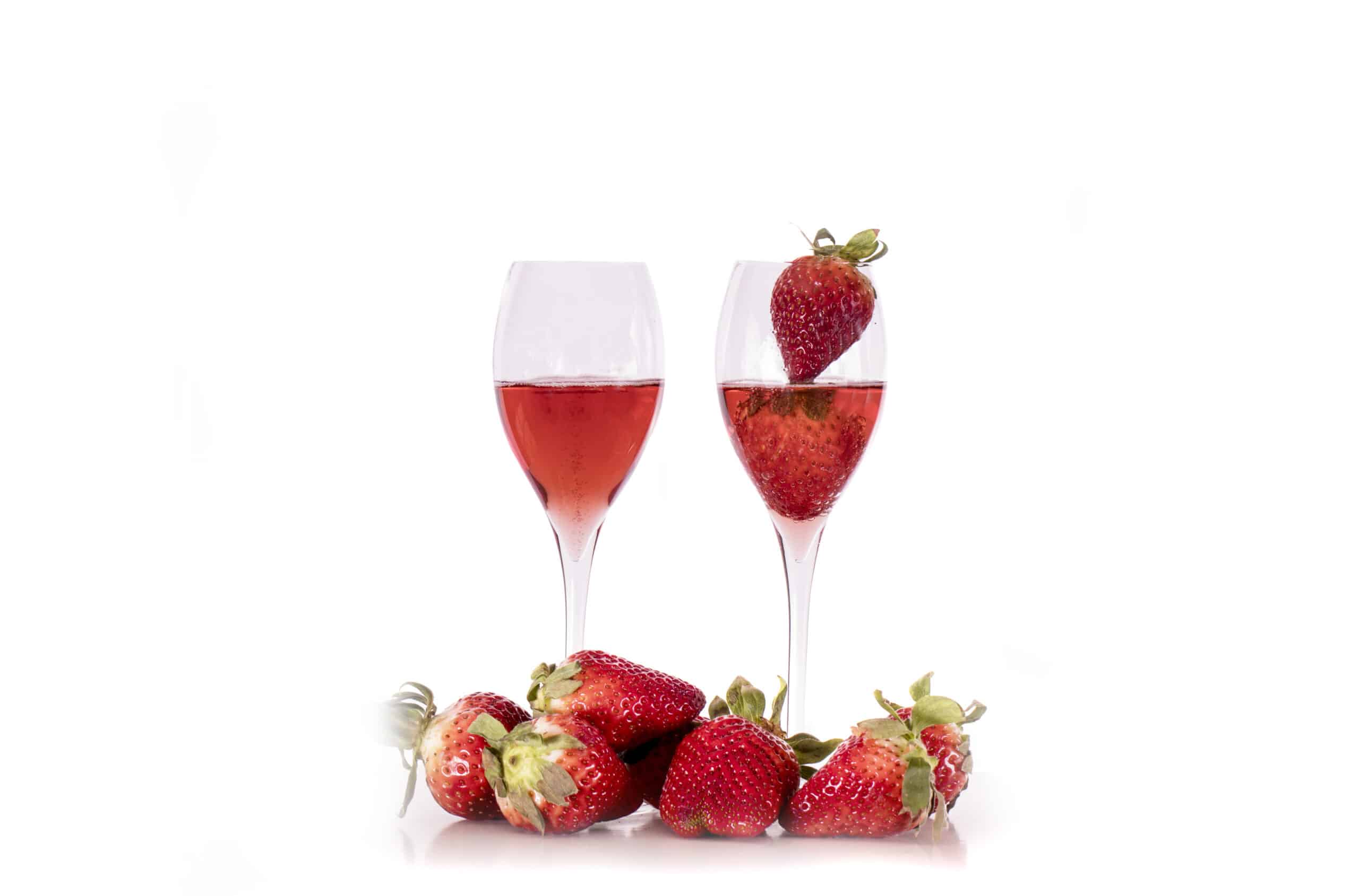Champagne og danske røde jordbær