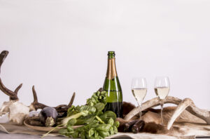Vildt-retter og champagne
